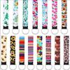 15Pieces Neoprene Wristlet Keychain Multicolor Hand Wrist Lanyard Key Chain Holder Wrist Strap Keychain for Women Girls Car Keys