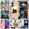 Чехол для Xiaomi Poco C65 Redmi 13C Роскошный Расписной Чехол Прозрачный Силиконовый Чехол для Телефона Для Xiaomi Redmi 13C Poco C65 C 65 Мягкие Fundas
