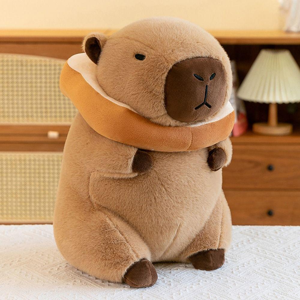 Toast Simulation Capybara Plush Toy Pink Capybara Simulation Capybara Stuffed Doll Charming Doll Soft Capybara Plush Pillow