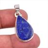 Натуральный лазурит, драгоценный камень, стерлинговое серебро 925 пробы, подарочная подвеска, 1,50 дюйма, T1C19