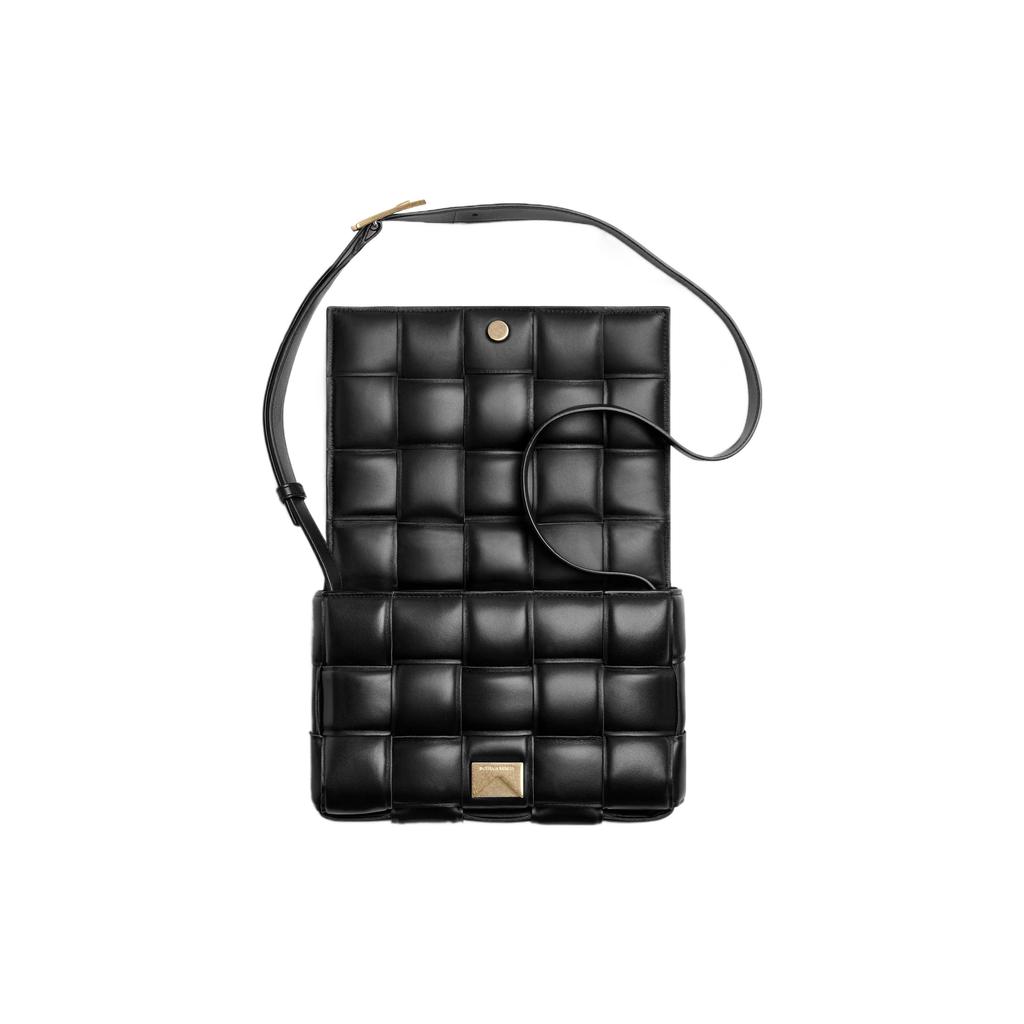 Bottega Veneta Padded Cassette Bag Black/Gold Women Shoulder_bags 591970-VCQR1-8425