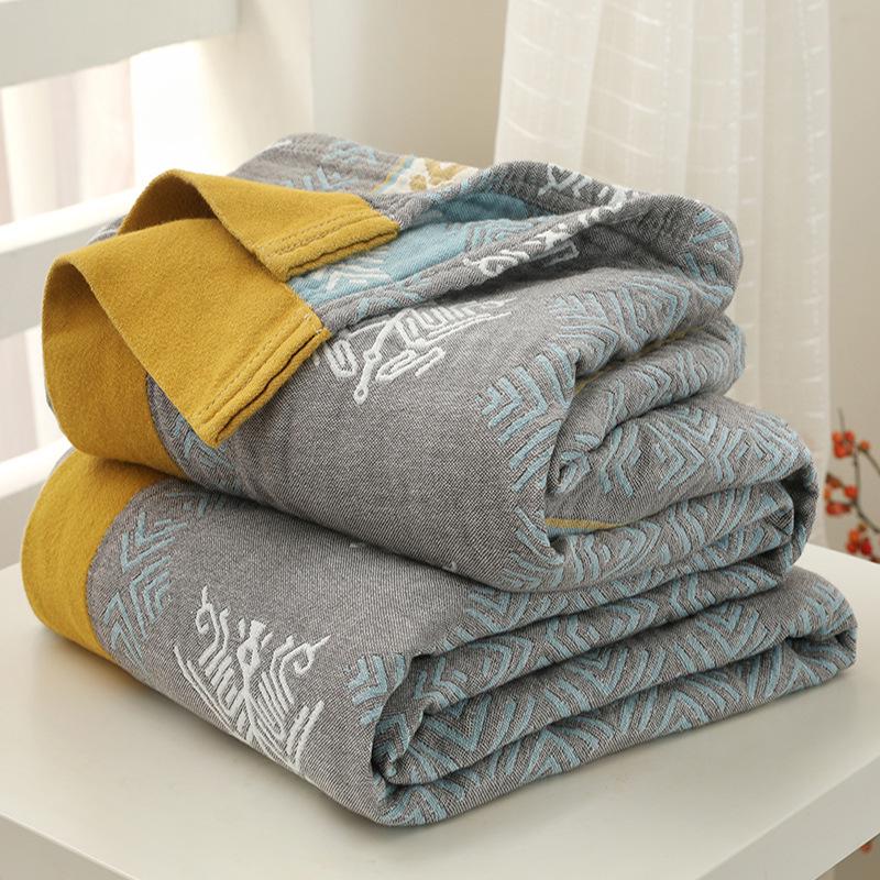 Пятислойное марлевое летнее одеяло: Тонкий, прохладный и идеален для дневного сна