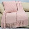 Nordic Style Knitted Tassel Throw Blanket - Sofa, Bed, or Nap Use