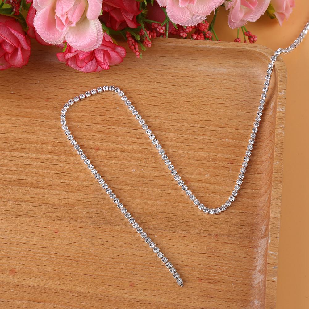 Прозрачное стекло со стразами, чашка-цепочка, ткань, ювелирные изделия, аксессуары для шитья, украшение, серебро