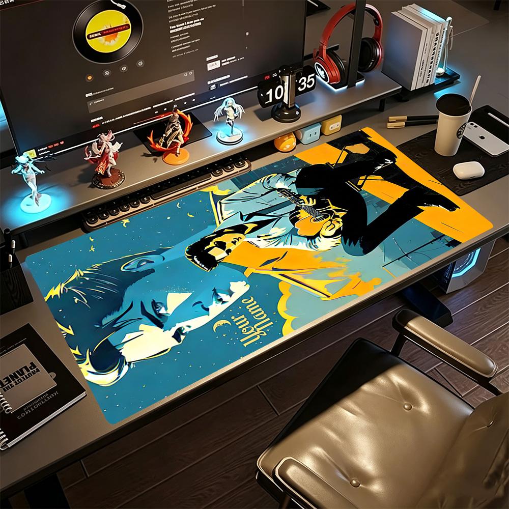 Elvis Presley Customize Text Mouse Pad Keyboard Mat Desktop Mouse Pad Non-Slip Rubber Bottom Office and Gaming Desk Decoration