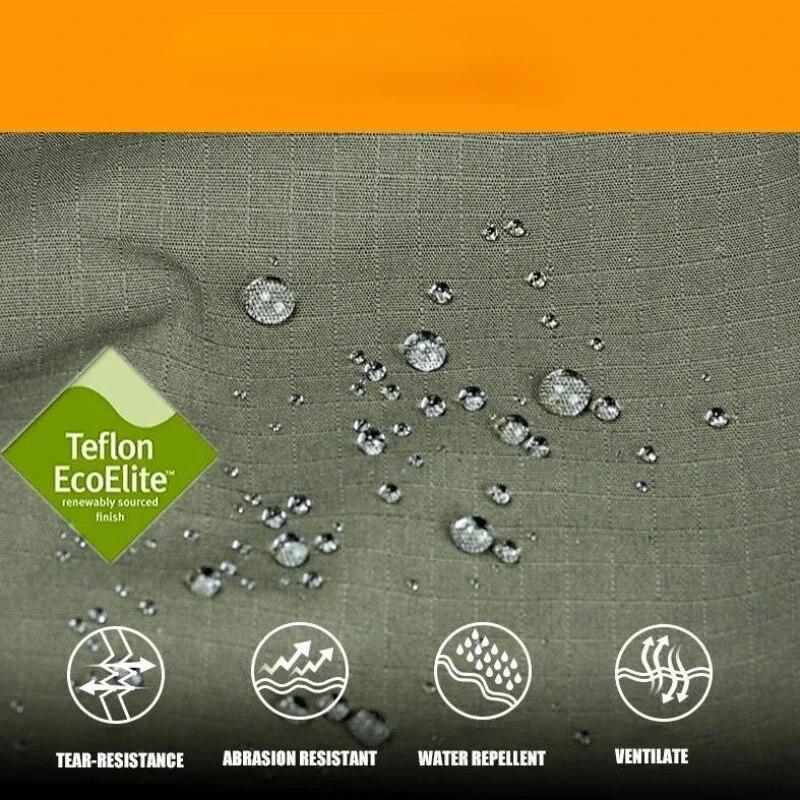 Тактические водонепроницаемые комплекты, мужские куртки с капюшоном и несколькими карманами, износостойкие дышащие брюки-карго, уличные костюмы