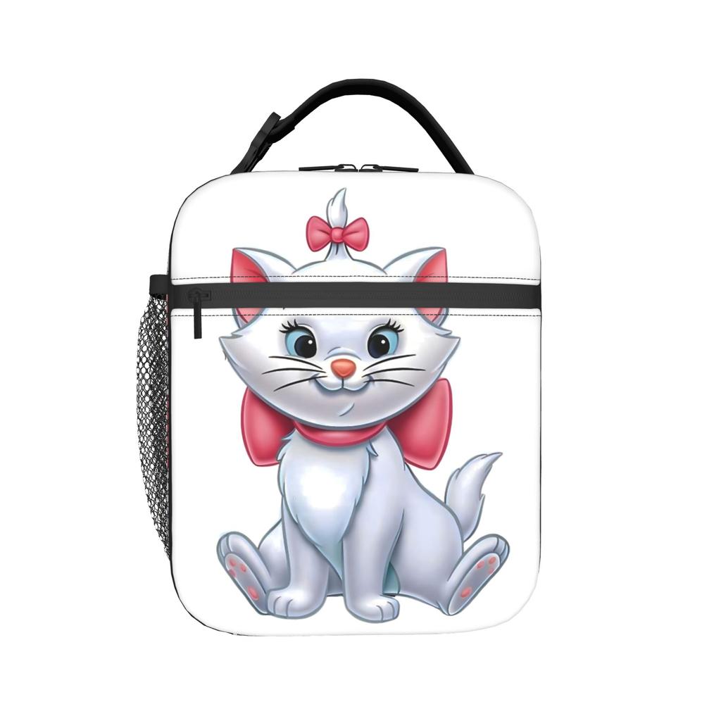 Maries Cat Винтажная термосумка для ланча, герметичная, многоразовая, сумка-холодильник, сумка-тоут для ланча, для работы, на открытом воздухе, сумка для еды