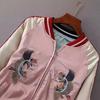 Tiger Embroidered Women Bomber Baseball Jacket Japan Harajuku Female Coat Girls Clothing Two Sides Wear