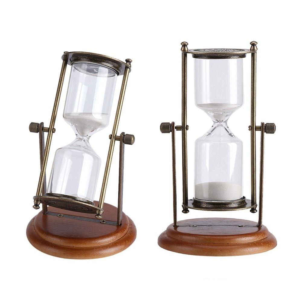 Rotating Hourglass Timer 15/30 Minutes Desktop Ornament Advanced Hourglass Gift Giving