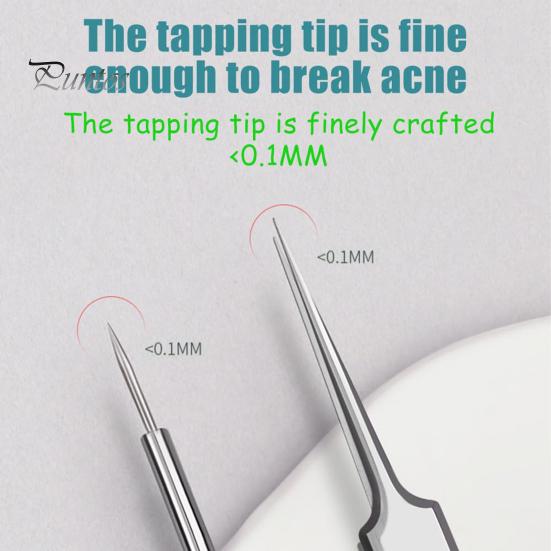 Инструмент для удаления угрей Пинцет из нержавеющей стали для удаления угрей для чистой кожи Пинцет для удаления угрей с противоскользящей ручкой Инструмент для извлечения угрей