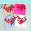 Heart Spider Shape Web Pattern Knitted Cap Winter Warm Fashionable Gift Casual