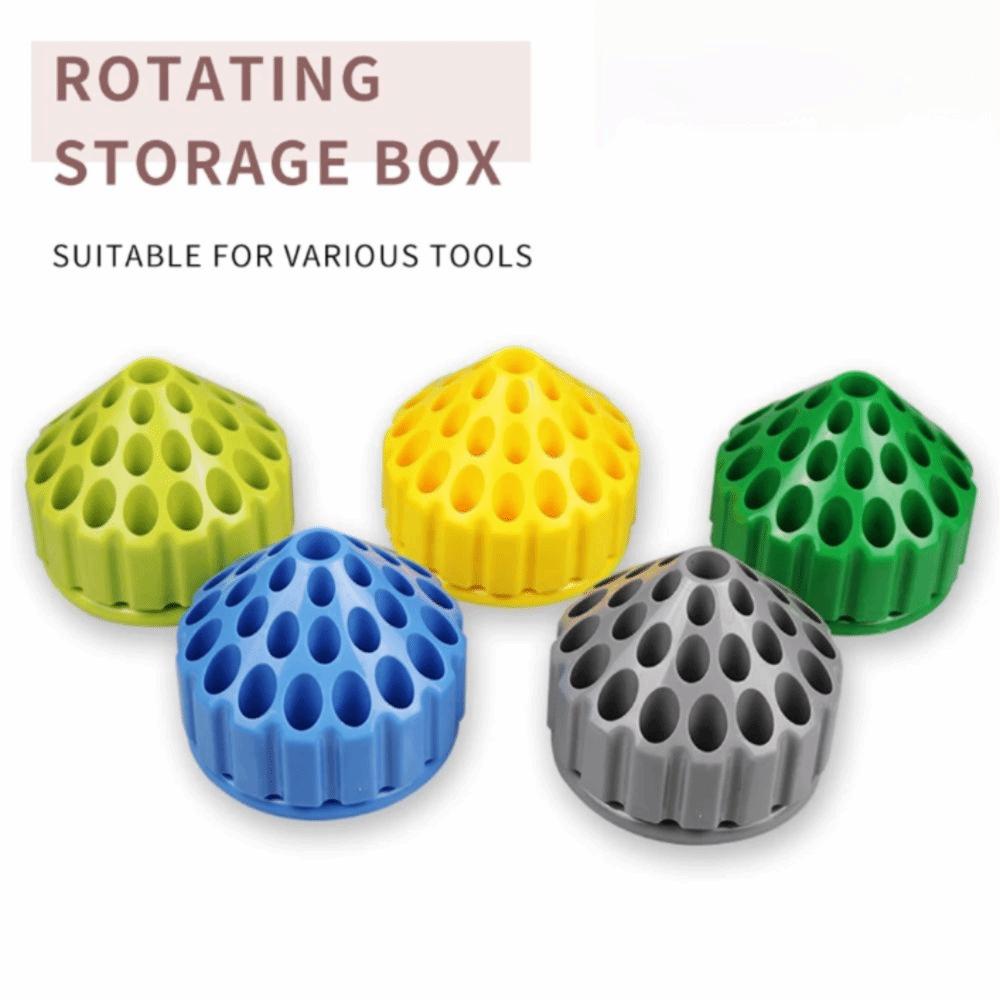 360 Degree Rotating Multi-Tool Organizer Professional Drill Bit Storage Box Hand Tool Accessories