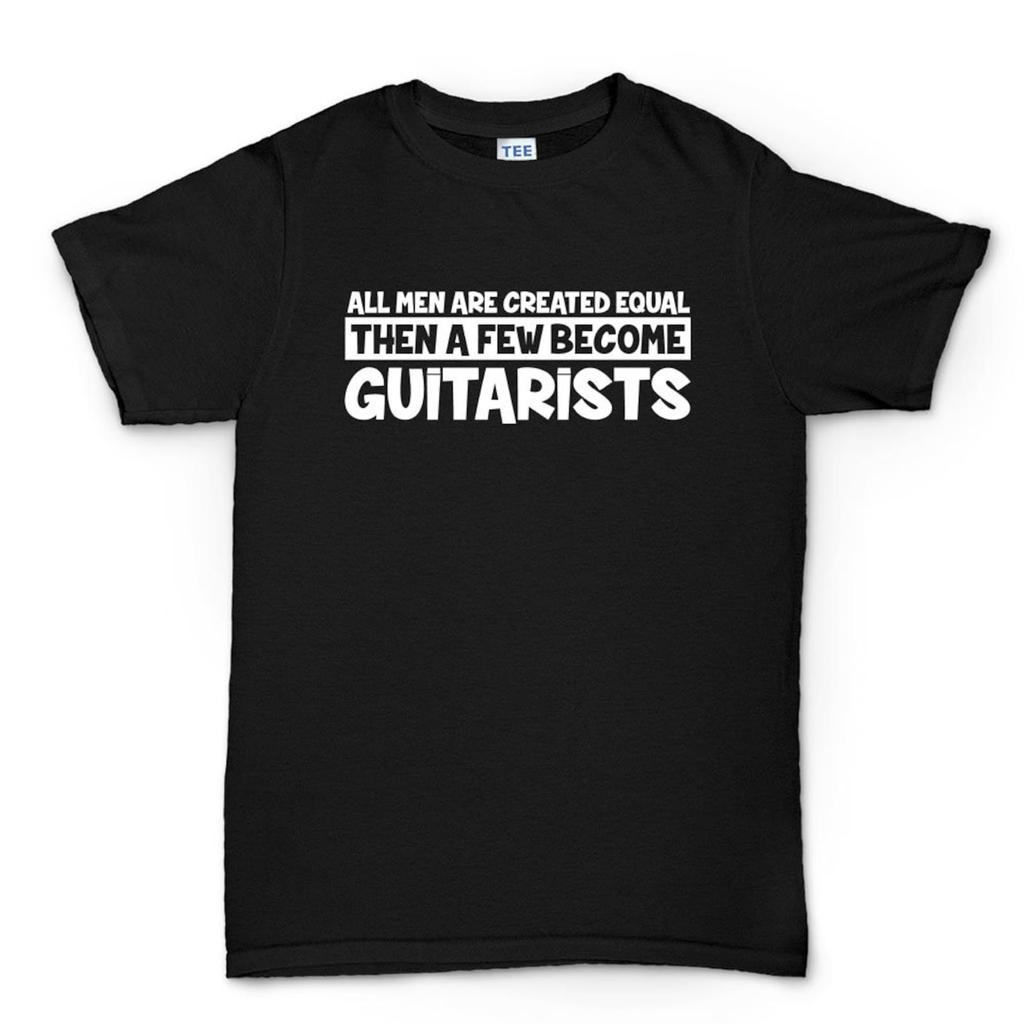 Mens All Men Created Equal Guitarist Guitar Player Funny T-Shirt Tee Top T-Shirt