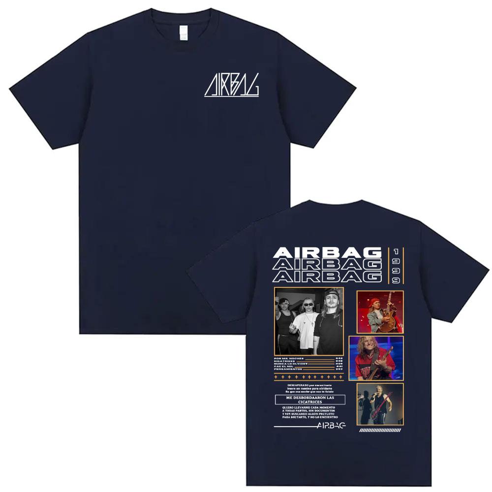 Airbag Anarquia En Buenos Aires Album Tour T Shirts Mens Clothing Harajuku Hip Hop Summer Shirt Cotton Casual Oversized T Shirt