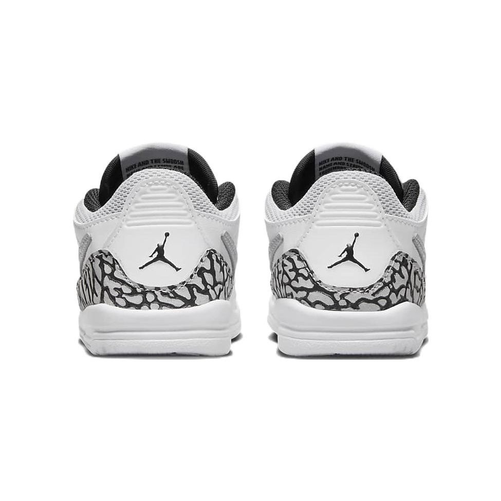 Air Jordan Legacy 312 Low TD Белый Волчий Серый Детские Кроссовки Черный CD9056-105