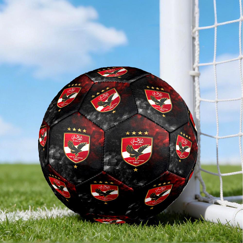 Футбольные мячи Ahly, размер 5, с принтом, высокое качество, противоскользящие, защитные, уникальный подарок, на дни рождения, Рождество
