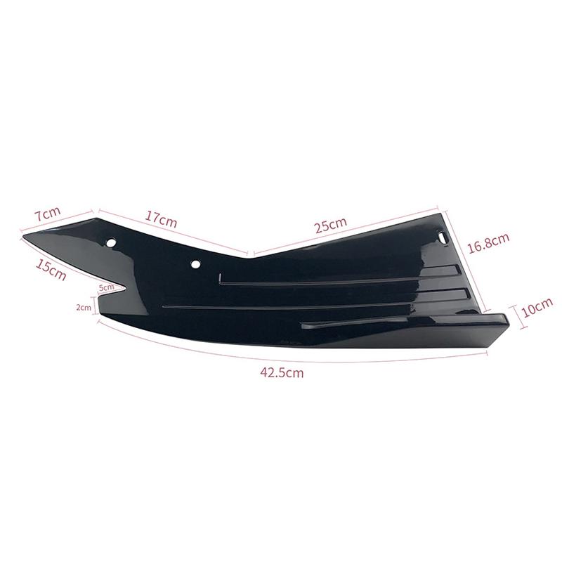 2 шт. Универсальный автомобильный задний бампер спойлер губа карбоновое волокно крыло отделка защита противоударный диффузор боковая юбка обертка угловой сплиттер