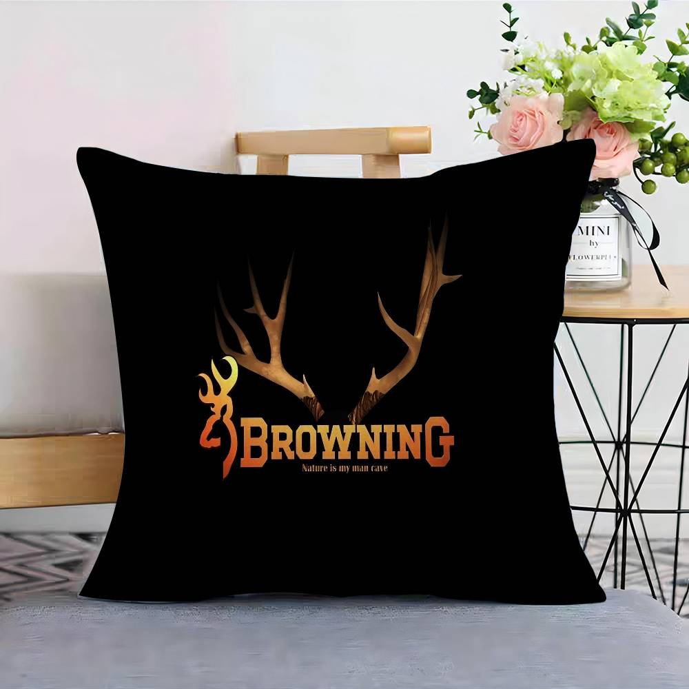 Наволочка с логотипом B-Browning Мультяшный Подарок Чехол для подушки Спальня Дом Диван Стул Сиденье Декор Чехол для подушки