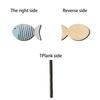 Wood Nautical Wall Decor Vintage Sailboat/Fish Wall Art Coastal Theme Wall Sculpture for Home Lake House Ocean Bathroom Decor