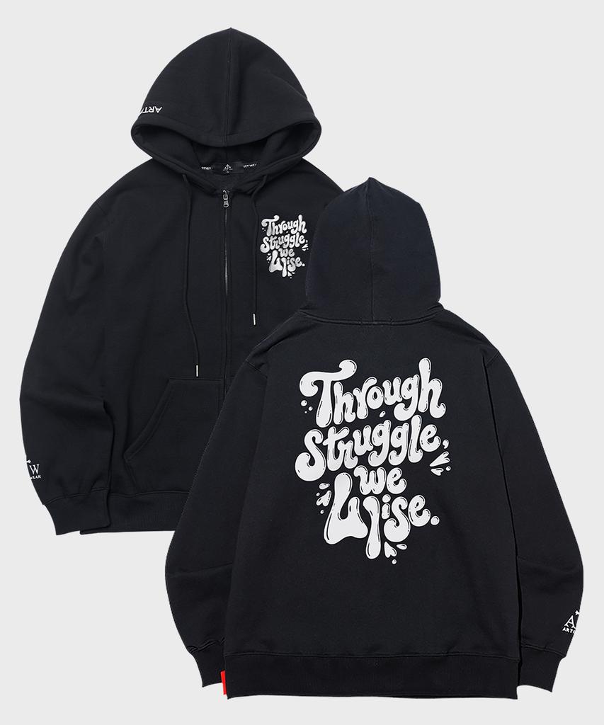 Худи на молнии с прорезью Artistwear [Atw] - 2 цвета