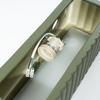 Rigata ceramic wall lamp, olive green
