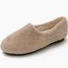 Fashion New Arrival Women's Winter Fluffy Flat Bottom Shoes Soft-Sole Short Plush Flat Peas Shoes