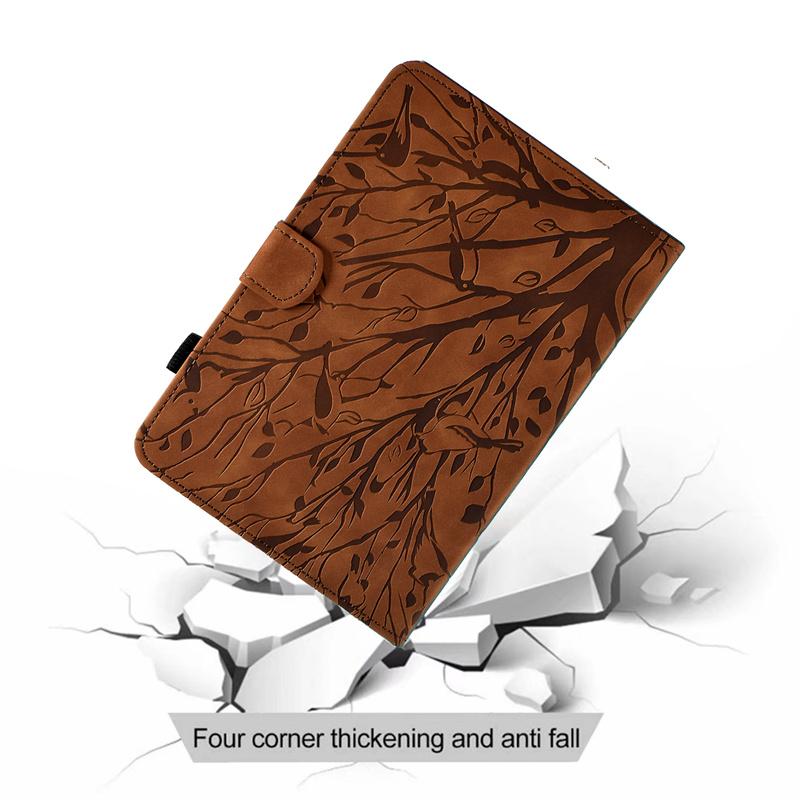 Funda for Xiaoxin Pad 11 2025 Case Tb335fc Embossed Tree Wallet Stand Tablet Coque for Lenovo Idea Tab 11 Inch Case Tb336fu
