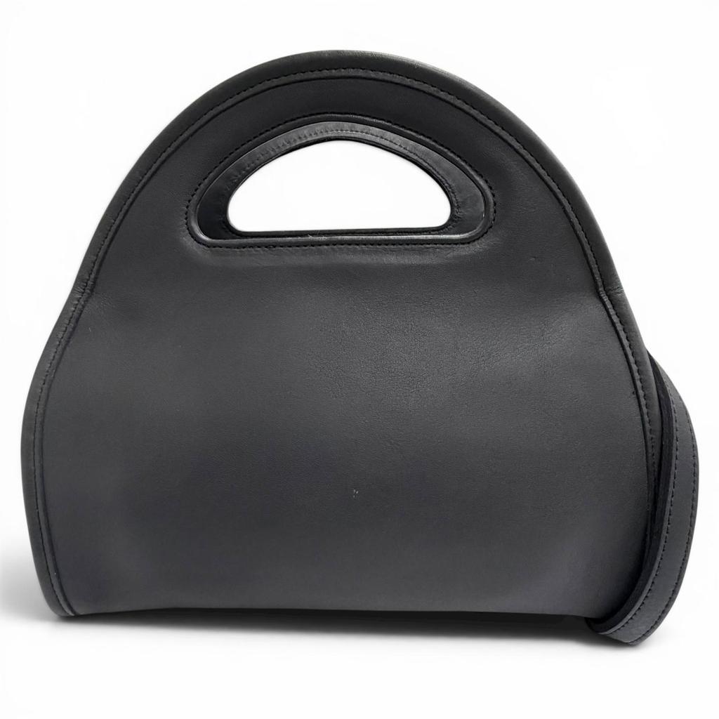 Excellent COACH Old Coach 2-Way Handbag/Shoulder Bag black Glove leather 9942 Used