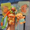 Butterbear Cute Keychain Bag Pendant Accessories Cute Cartoon Butter Bear Car Keychain Ring