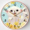 10-inch 25cm Creative Cute Cat Living Room Wall Clock Simple Wall Quartz Clock Internet Celebrity Silent Clock Watch