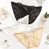 Temptation Lace Seamless Low Waist Bow Triangle Panties