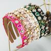 Женская повязка для волос с пчелиным стразами и жемчугом, темпераментный универсальный головной убор с ремешком