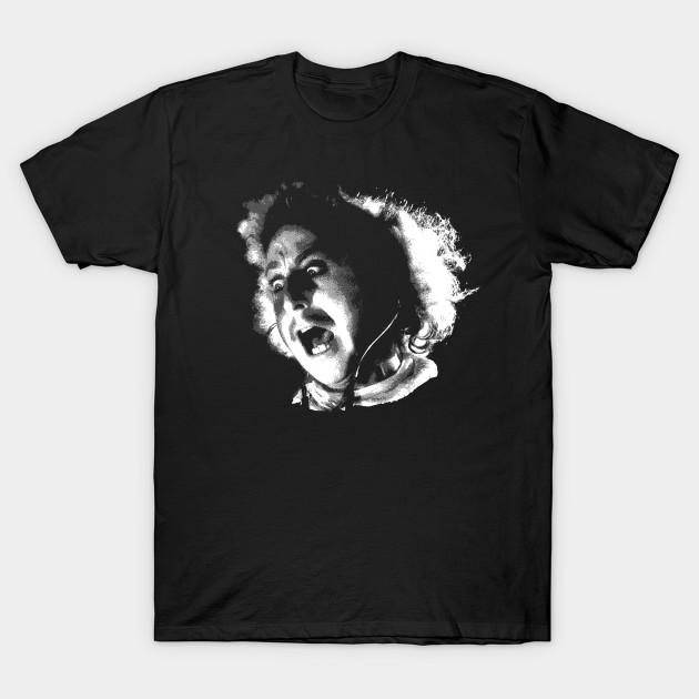 Мужская черная футболка с принтом Young Frankenstein - Джин Уайлдер Печать на термотрансферной бумаге без вырезания Хлопковая футболка