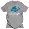 Футболка с логотипом Docker Linux Javascript Компьютерное программирование Футболка разработчика Программист Кодер Женская футболка Подарок Креативный топ