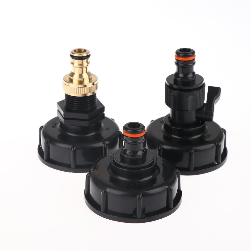 1 Set IBC Tank Valve Adapter 1 2 3 4 Inch Water Hose Connector with 60mm Coarse Thread for Reusable Liquid Storage