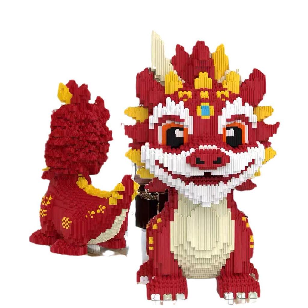 Год Дракона: Строительные блоки «Единорог-Дракон» в китайском стиле — развивающая головоломка для детей