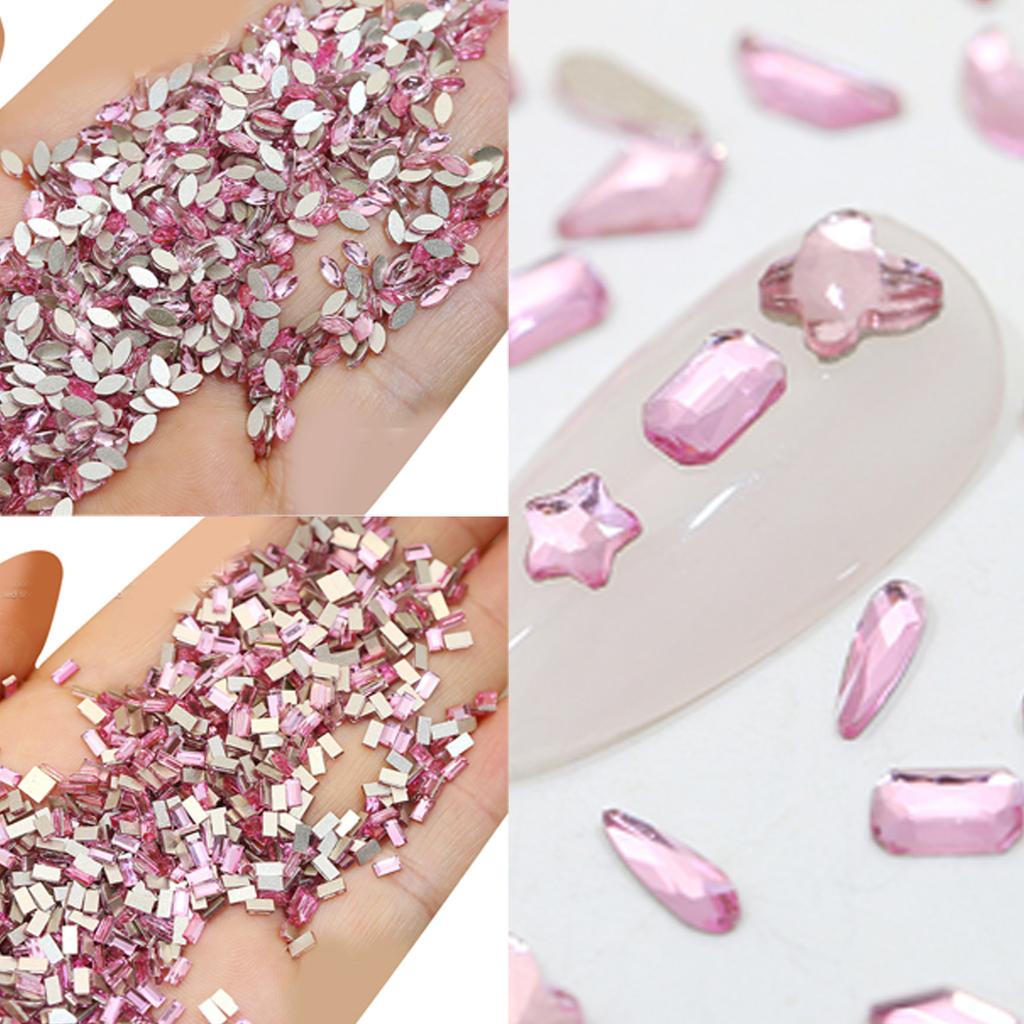 Heart Nail Charms Butterfly Crystal Gems Flat Bottom Nail Gems Nail Art Charms Nail Crystal Rhinestones Nail Art Decor