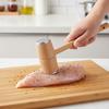 Metal Head Meat Tender Non-slip Handle Meat Mallet Double Sided Meat Tenderizer Hammer  Steak