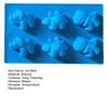 Форма для шоколада «Динозавр», 6-гнездная силиконовая форма для льда с антипригарным покрытием, гибкие формы для желейного льда, высоко-низкотемпературные формы для чизкейка и пудинга