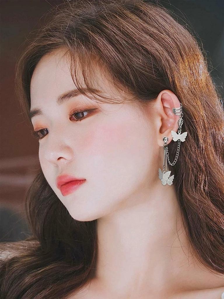 Серьги из латуни и серебра с оксидированием для женщин и девочек, стильная, модная эксклюзивная коллекция, 100% приятный для кожи продукт для сережек