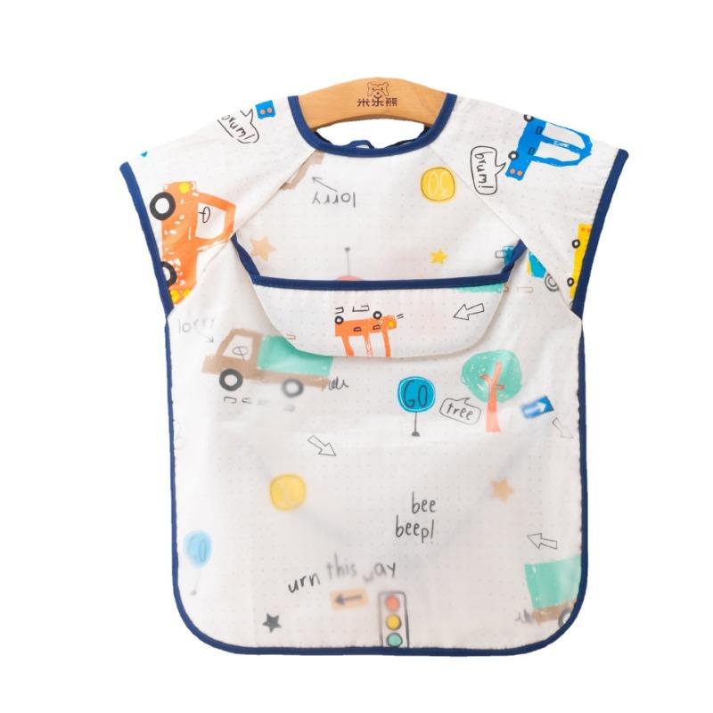 0-1Y Милые Мультяшные Детские Нагрудники Водонепроницаемые Младенцы Едят Дети Рисуют Без Рукавов Детские Банданы Нагрудники Мягкие Детские Нагрудники Еда Отрыжка