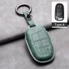 Кожаный чехол-брелок для автомобильного ключа For Jeep Wrangler Commander Compass Patriot Renegade Cherokee grand cherokee Брелок