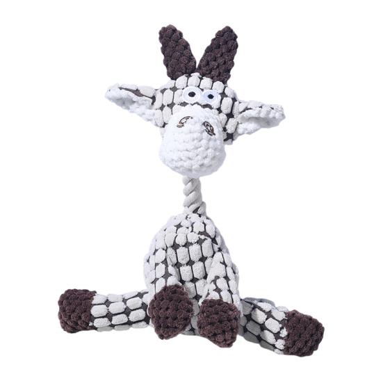 Неразрушимая плюшевая игрушка для собак для агрессивных жевателей, пищащая жевательная игрушка, поддержка прорезывания зубов у собак, интерактивная игрушка для питомцев для всех пород собак