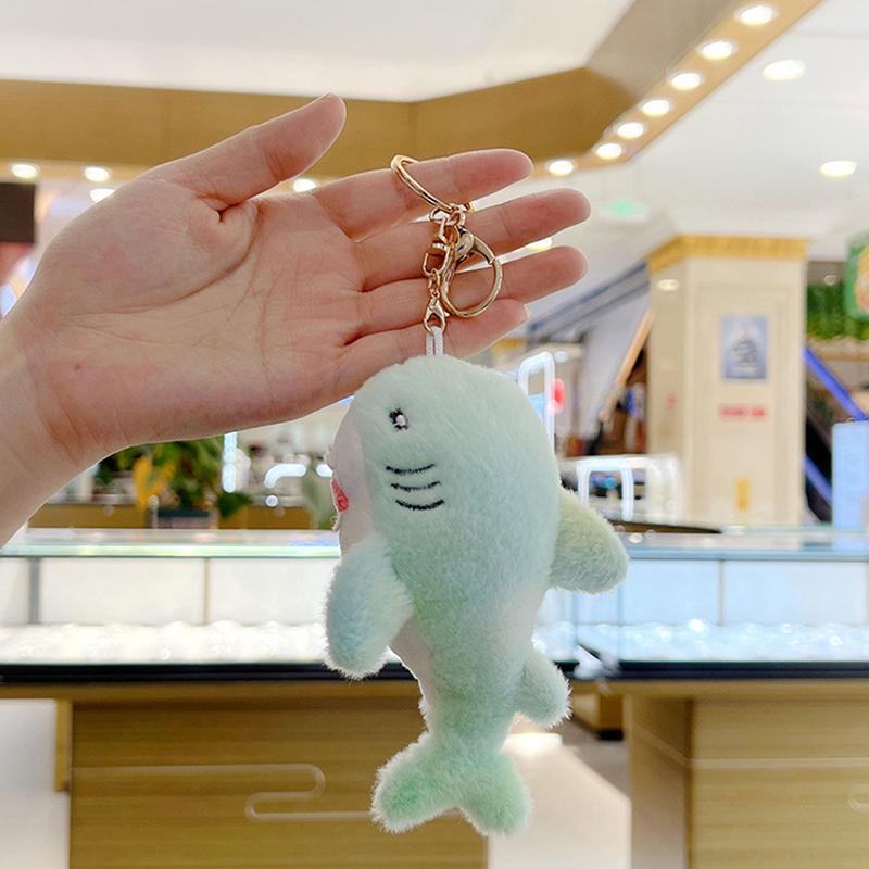  Подвеска в виде радужной акулы, плюшевая игрушка, милые красочные глубоководные сказочные существа, красивая сумка, классный декоративный брелок, подарок на день рождения