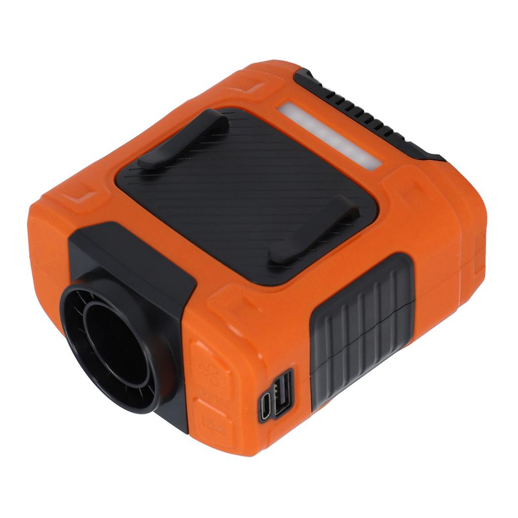 Вентилятор на поясе, 3 скорости, 15500 об/мин, мощный поток воздуха, время работы 26 ч, аккумулятор 10000 мАч, вентилятор с креплением на ремень и светодиодом