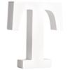 MDF Letter T , White, 11cm, Thickness 2cm
