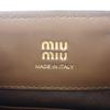MIUMIU  5NF460-2DU5-F0040 Shoulder Bag Brown/beige wool/leather Women