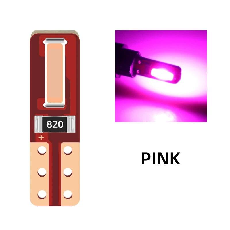 10 шт. T5 2SMD светодиодная лампа W3W W1.2W Led Canbus для кондиционера кнопка подсветка приборная панель светодиодный предупреждающий индикатор