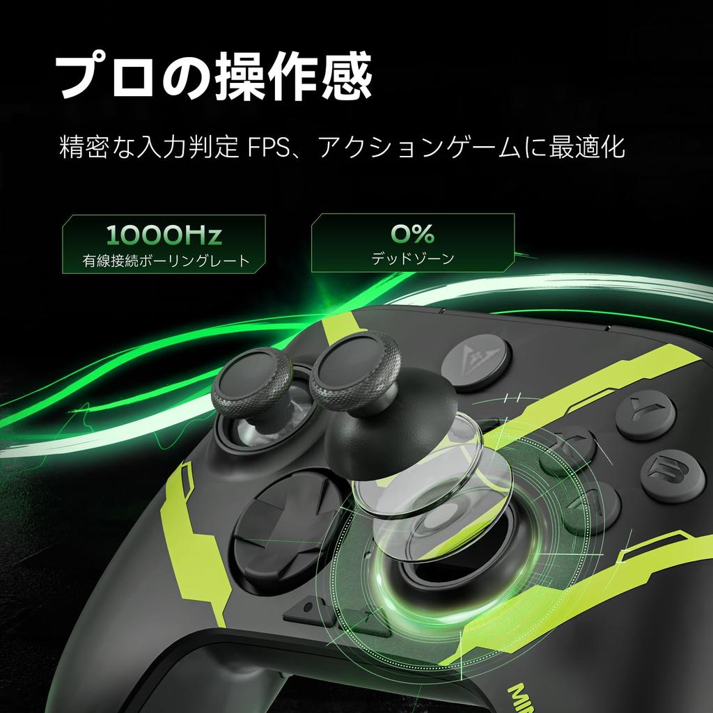 Игровой контроллер MINISFORUM MGP01 для разъема № 1000 мАч Высокий, В комплекте специальное приложение, Поддержка ПК/iOS/Android/Switch, Bluetooth/Донгл/Проводное подключение,