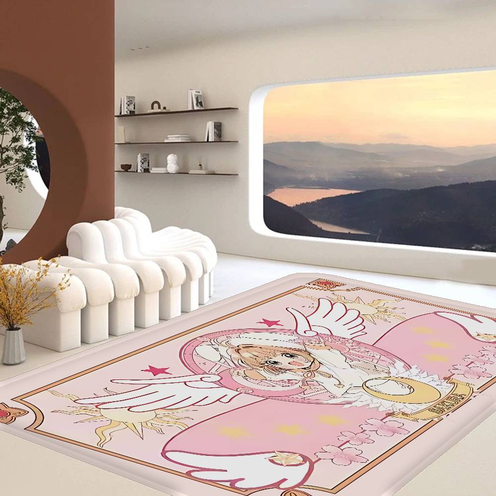 Коврик для пола Cardcaptor Sakura в стиле INS, мягкий, для спальни, дома, коврик для прачечной, противоскользящий, бытовой ковер